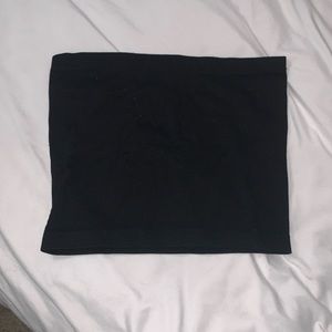 Plain Black Tube Top